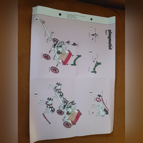 Vintage Playmobil Wedding Carriage Set 5601, Almost Complete - Picture 7 of 10